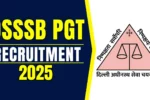 DSSSB PGT Recruitment 2025