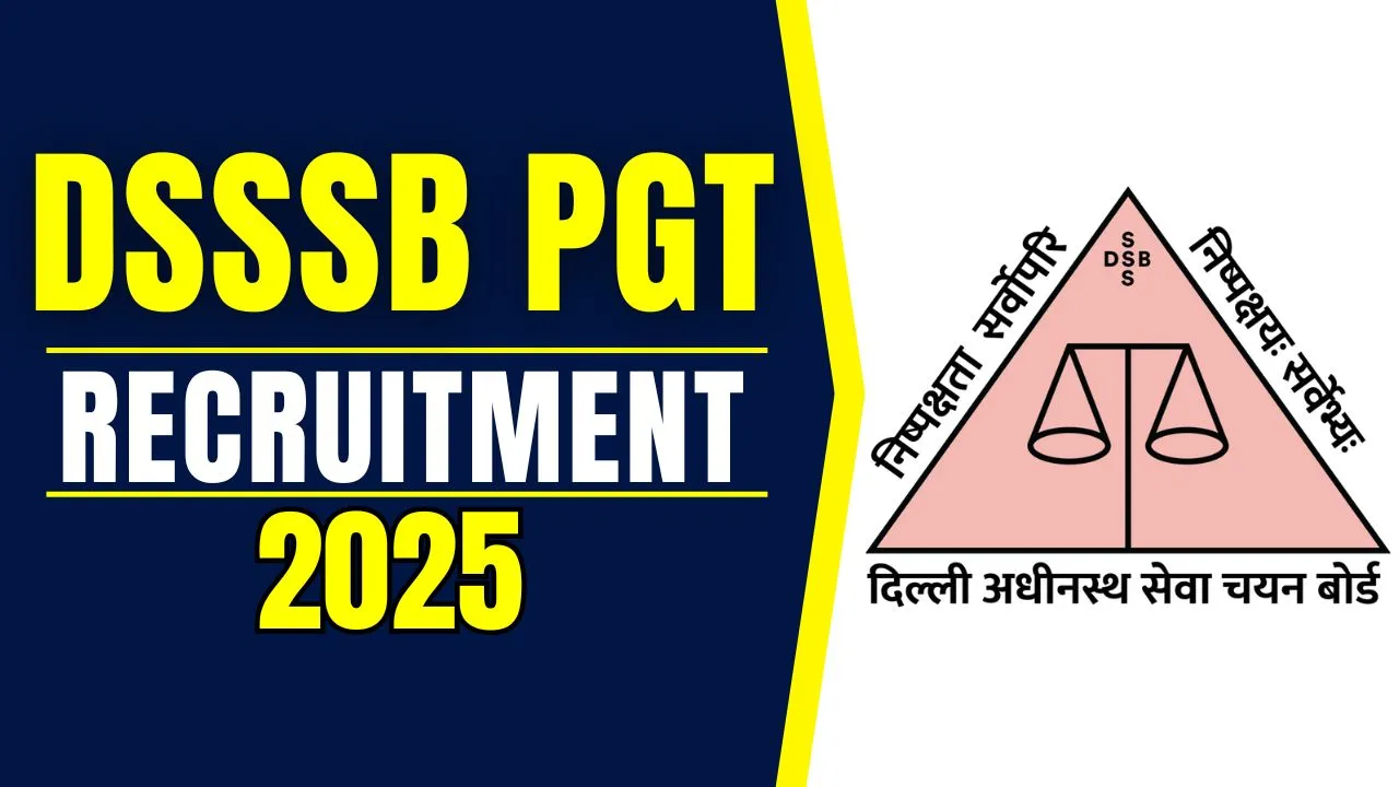 DSSSB PGT Recruitment 2025
