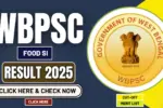 WBPSC Food SI Result 2025